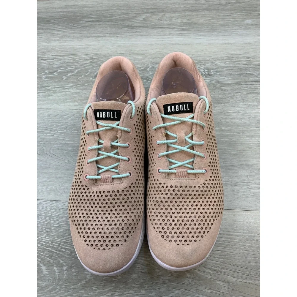 NoBull Perforated Suede Trainers Pink Clay Men's 14 Training Athletic Shoes